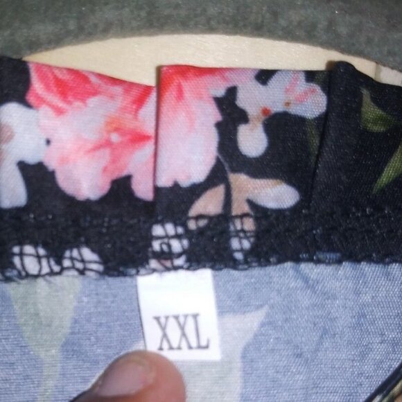 Womens Jumper Dress FLARE Floral XL/2XL Maxi long Sleeve Modest - Picture 4 of 7